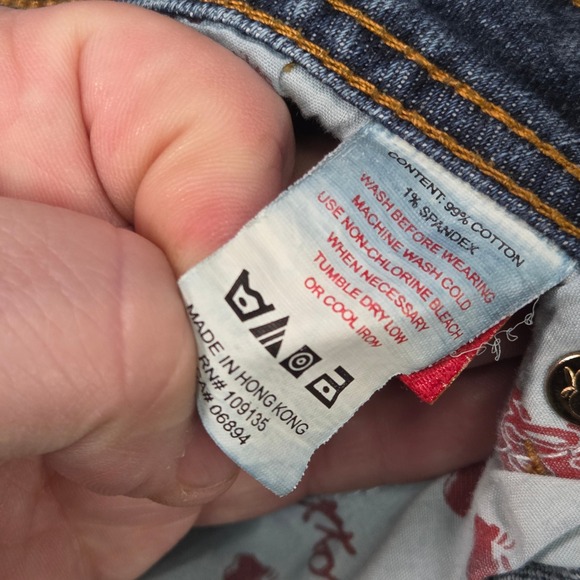 Vintage Apple Bottoms Jeans Womens 21 22 Embroidered Back Pocket Y2K Bootcut - Picture 8 of 16